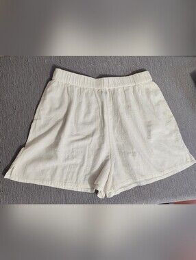 ASOS Shorts Size 10 White Pull On Elastic Waist